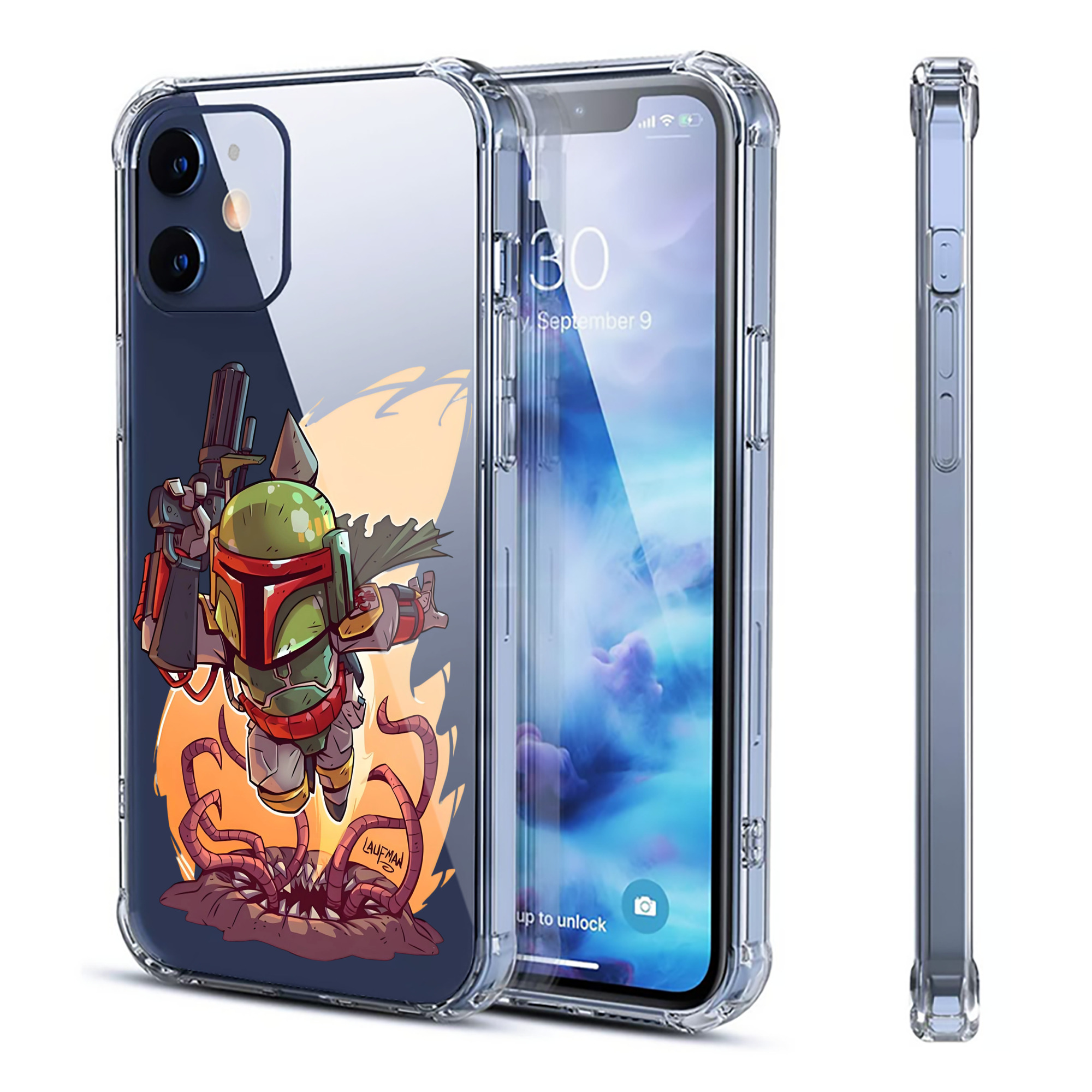 （画像用） スター・ウォーズ Star Wars 【iPhone 12シリーズ対応】透明スマホケース（クリアソフトケース）